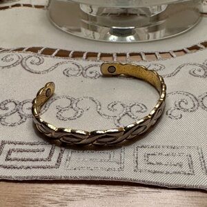 Stylish Gold and Silver Bracelet